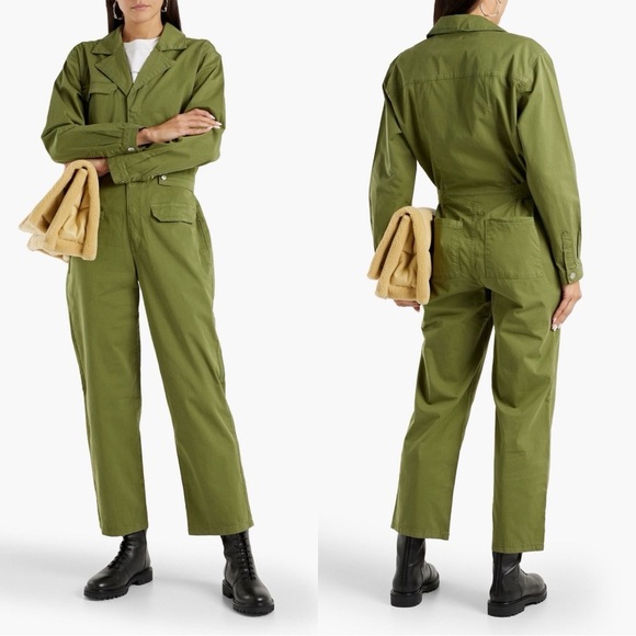Good American Oversized Army Green Jumpsuit | Size 0 (XS-S) - Picture 5 of 16